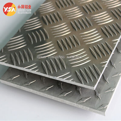 3Bar 5Bar Aluminum Checkered Plate 1050 Non Slip Aluminum Embossed Sheet