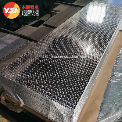 3Bar 5Bar Aluminum Checkered Plate 1050 Non Slip Aluminum Embossed Sheet