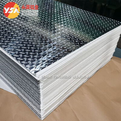 5 Bar Aluminium Checker Plate Pattern Aluminum Plate AA1100 Aluminum Checkered Plate for Elevator Floor