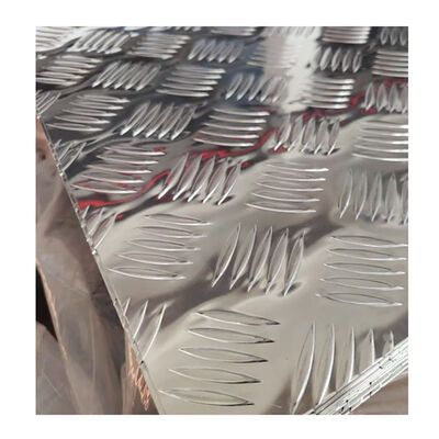 5 Bar Aluminum Checkered Plate 4x8 Sheet 3mm ASTM B209 Anti Slip Tread Plate Factory Direct