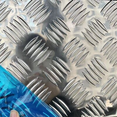 5754 5 Bar 5mm Aluminum Sheet Checked Pattern Plates Aluminum Checked Plate