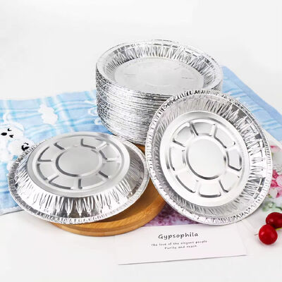 7 8 9 Inches Round Aluminum Foil Pan For Cooking Silver Foil Container