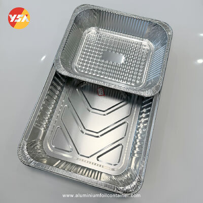 Full Size Foil Steam Table Pan Shallow Medium Deep Aluminum Foil Container With Lids