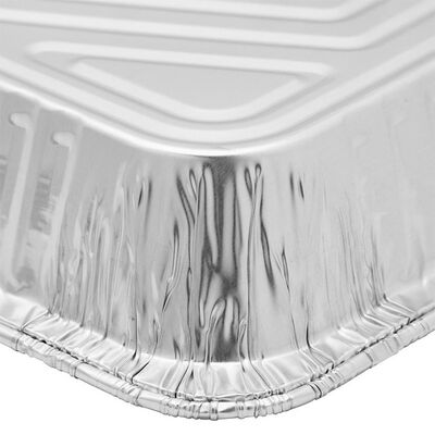 1 3 Foil Steam Table Pan  Foil Lids - 100 Case 64 Oz