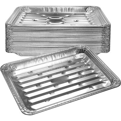 Disposable Broiler Pan Grill Big BBQ Roaster for Cooking Aluminum Tray