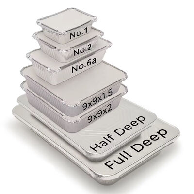 Hot And Cold Rectangular Aluminum Lasagna Tray Disposable Aluminum Foil Lasagna Tray