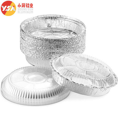 7 Inch Foil Pans With Lids Round Foil Trays Pizza Pie Pan With Clear Lid