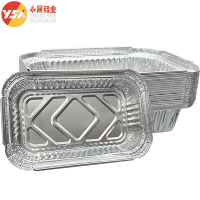 190ml Disposable Aluminum Cookware Aluminium Disposable Tray Foil Pan Lids