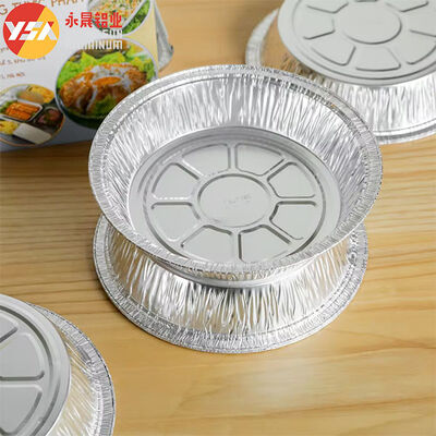 Round Foil Pans with Lids Freezer & Oven Safe Baking Cooking Roasting One - Time