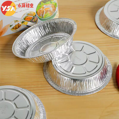 Round Foil Pans with Lids Freezer & Oven Safe Baking Cooking Roasting One - Time