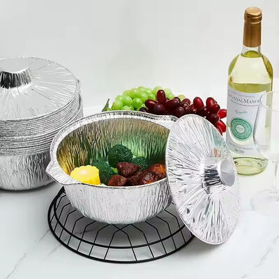 Picnic Aluminum Foil Pots Takeout Disposable Tin Foil Pan with Lids