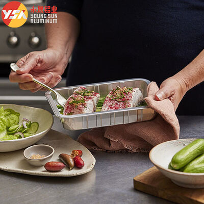 D272-44 Smooth Wall Foil Container​ 44oz Ovensafe Food container