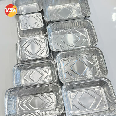 300ml 1000ml Silver Tin Foil Serving Trys Food Packing Foil Container With Lids