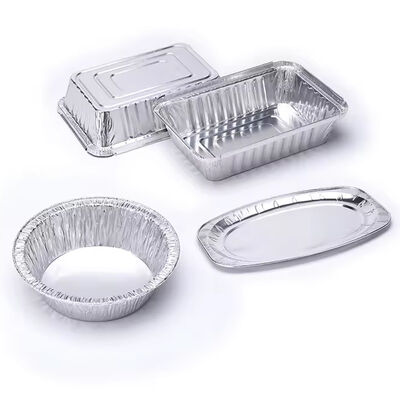 Aluminum Foil Tray Plate Foil Pans Container For Food Packaging
