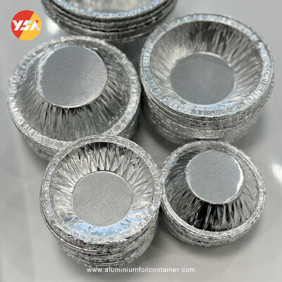Foil Ramekins Round Foil Pans Microwave Oven Smooth Wall For Foil Tray