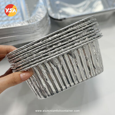 Foil Ramekins Round Foil Pans Microwave Oven Smooth Wall For Foil Tray