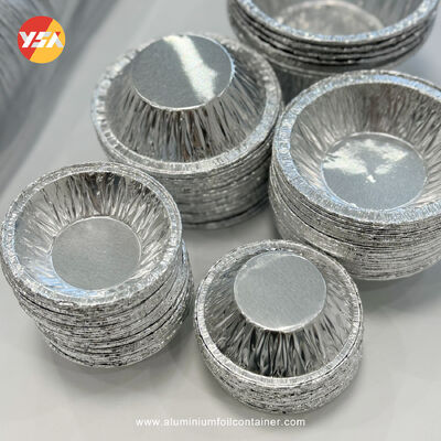 Foil Ramekins Round Foil Pans Microwave Oven Smooth Wall For Foil Tray