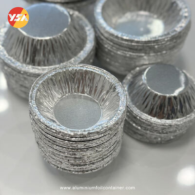 Foil Ramekins Round Foil Pans Microwave Oven Smooth Wall For Foil Tray