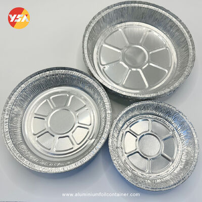 1L Round Aluminum Pans Shallow Aluminium Foil Pan Round Container Tray