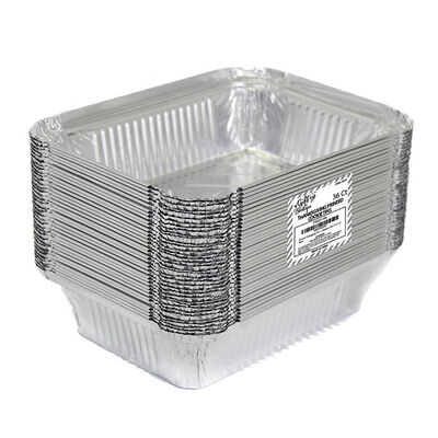 8.6 X 6.6 Inches Deep Pan Disposable Takeaway Reusable Aluminium Foil Container Tray
