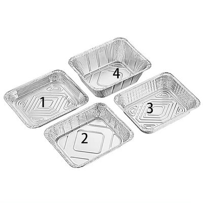 Small Foil Pans 130mm*100mm*42mm 230ml Mini Loaf Pan with Lid