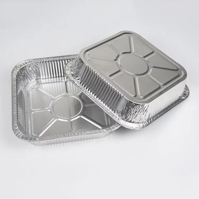 Large Supply Takeaway Food Packaging Container Aluminum Foil Pan Food Storage