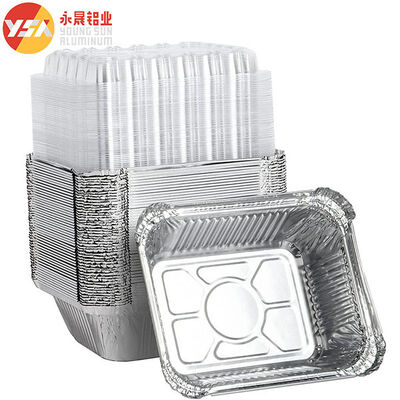 Disposable BBQ Takeaway Foil Pans Tin Box Barbecue Aluminum Foil Lunch Box