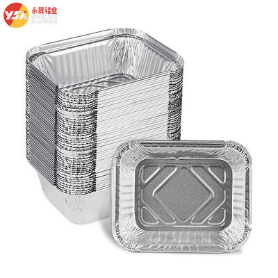 F1 8342 450ml Disposable Aluminum Foil Food Take Out Container with Lid