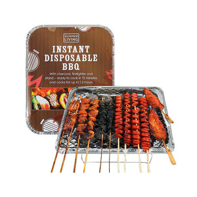Disposable BBQ Grill Wire Mesh Disposable Grill Roaster With Bamboo Charcoal