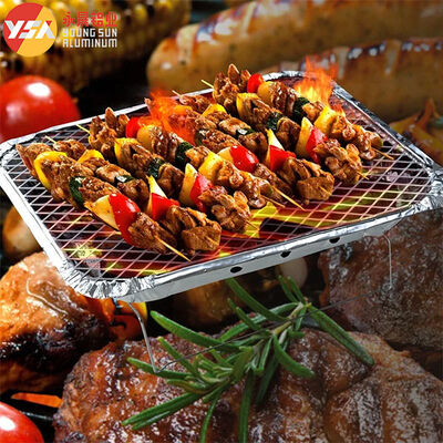 Aluminum Barbecue Grill Disposable Grill Pans Metal Mesh Aluminum Stand