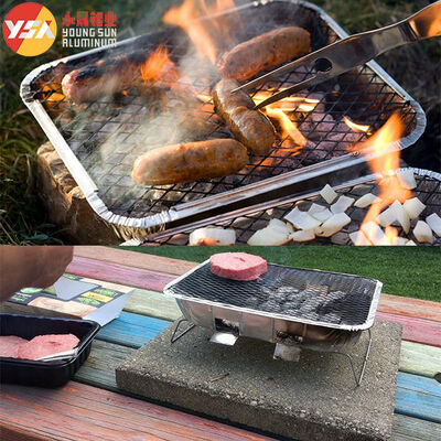 One Time Use BBQ Grill Portable Charcoal Grills Disposable Grill Trays