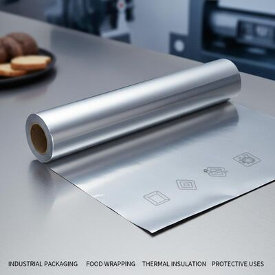 One Side Matt Aluminum Foil Alloy Perfect for Industrial Packaging Food Wrapping Thermal Insulation and Protective Uses