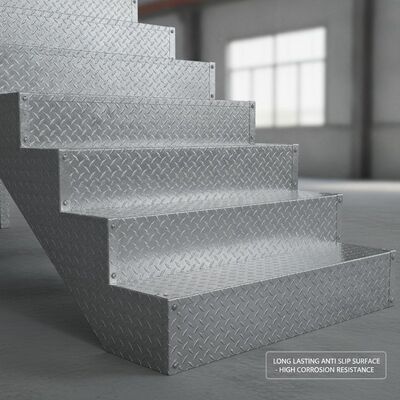 Stairs Checkered Aluminum Plate Featuring High Corrosionresistance Providing Long Lasting Anti Slip Surface for Industrial